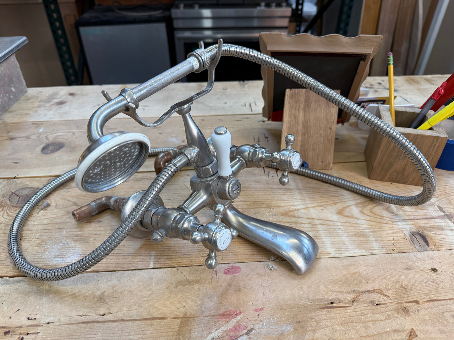 Waterworks Wall Mount Tub Faucet With Hand Shower [#204.01]