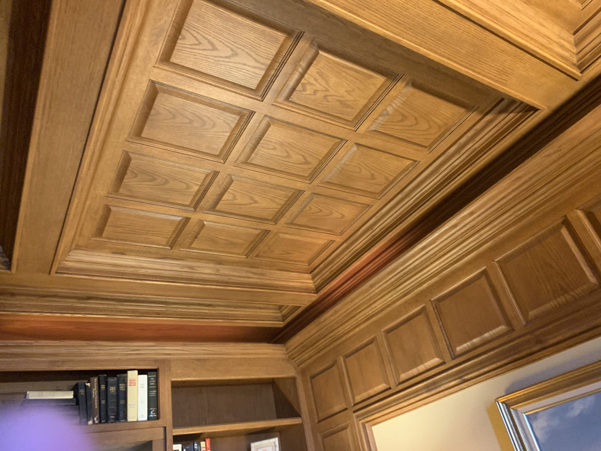 Reclaimed Red Oak Veneer Raised Panels, 1 Inch Thick, Various Sizes