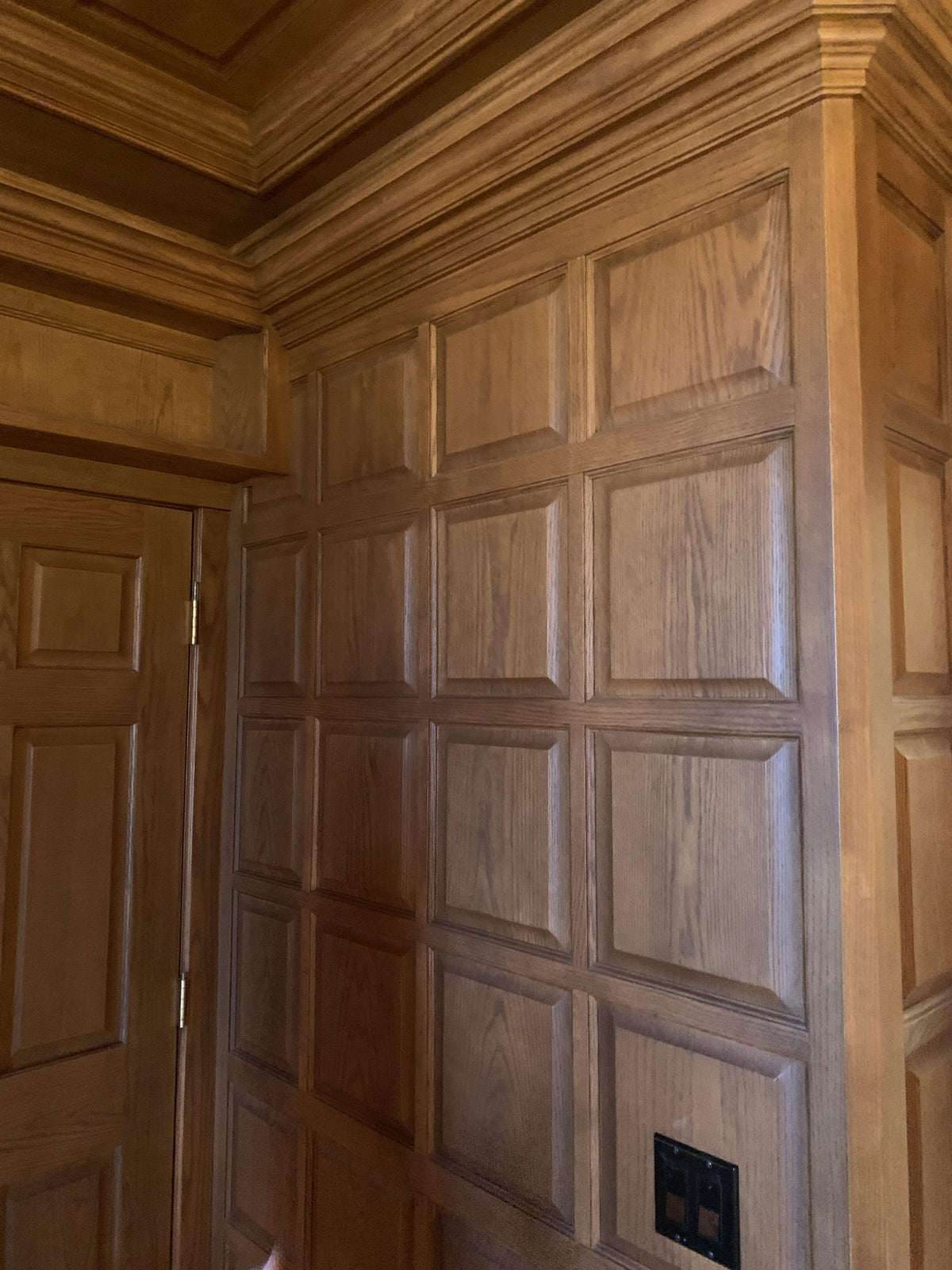 Reclaimed Red Oak Veneer Raised Panels, 1 Inch Thick, Various Sizes