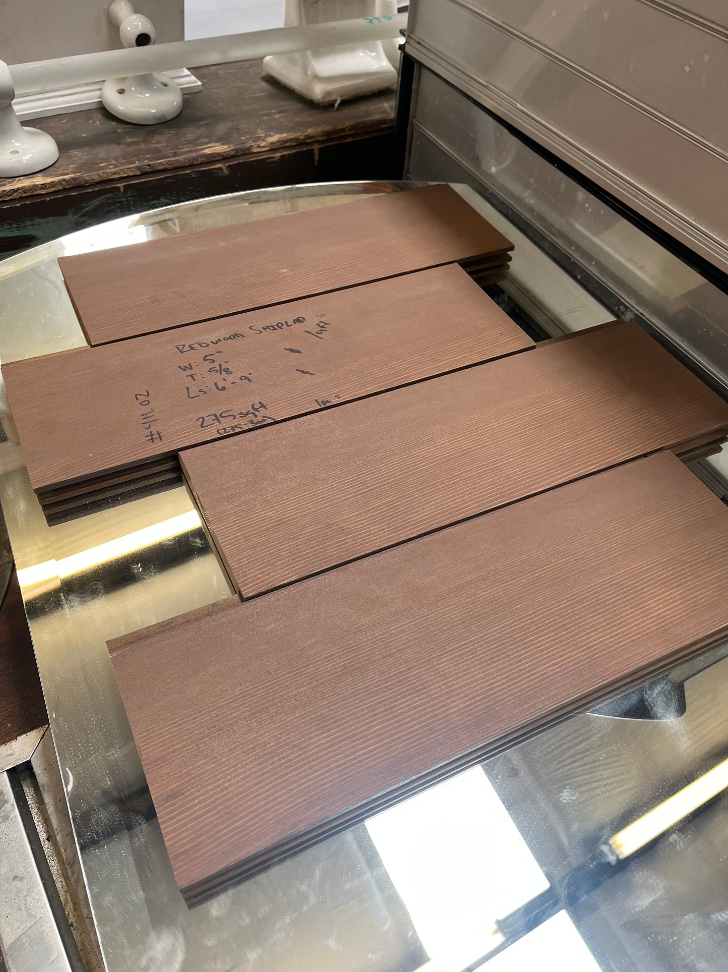 Redwood Reclaimed Shiplap, 5in, 275 sqft [#411.02]