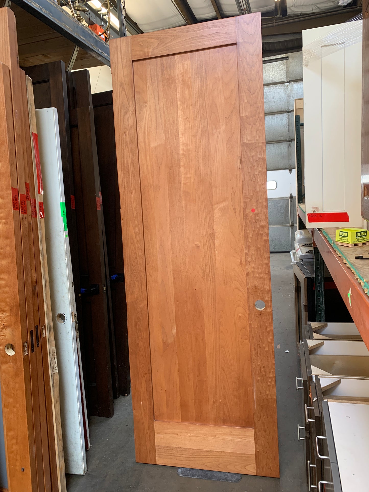 Solid Cherry Interior Door – Modern 1-Panel Design [827.07]