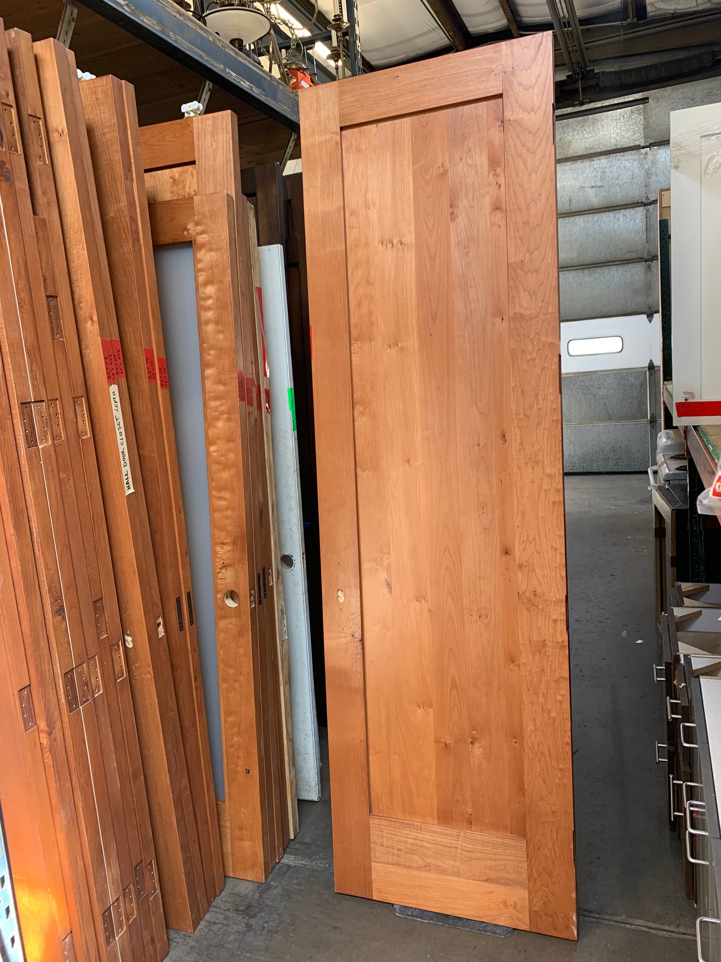 Solid Cherry Interior Door – Modern 1-Panel Design [827.09]