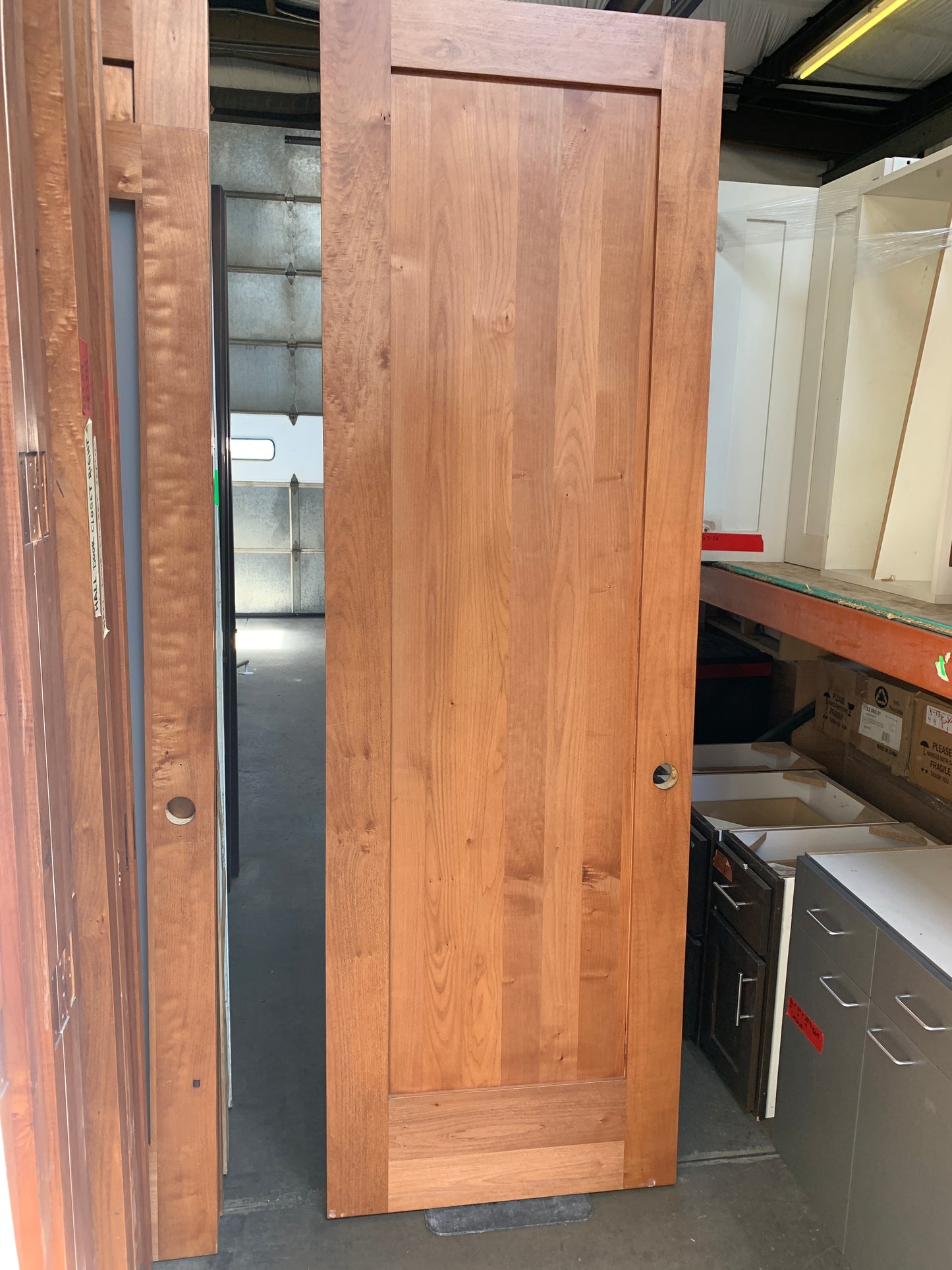 Solid Cherry Door – Modern 1-Panel Design [827.10]