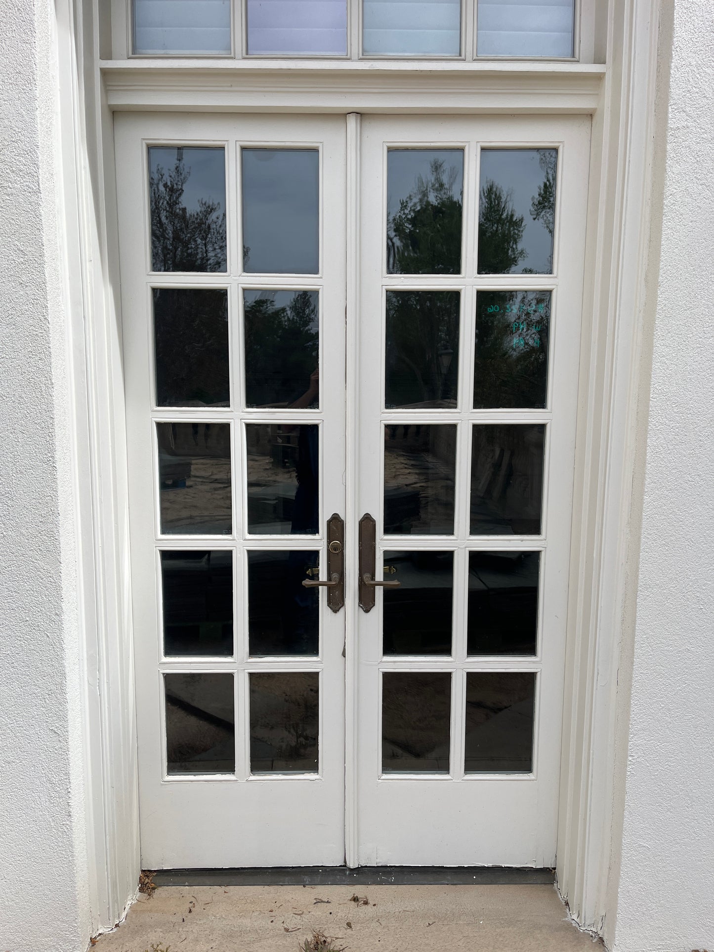 49x14 Exterior Solid French Prehung Door Pair, White [#J526.06]