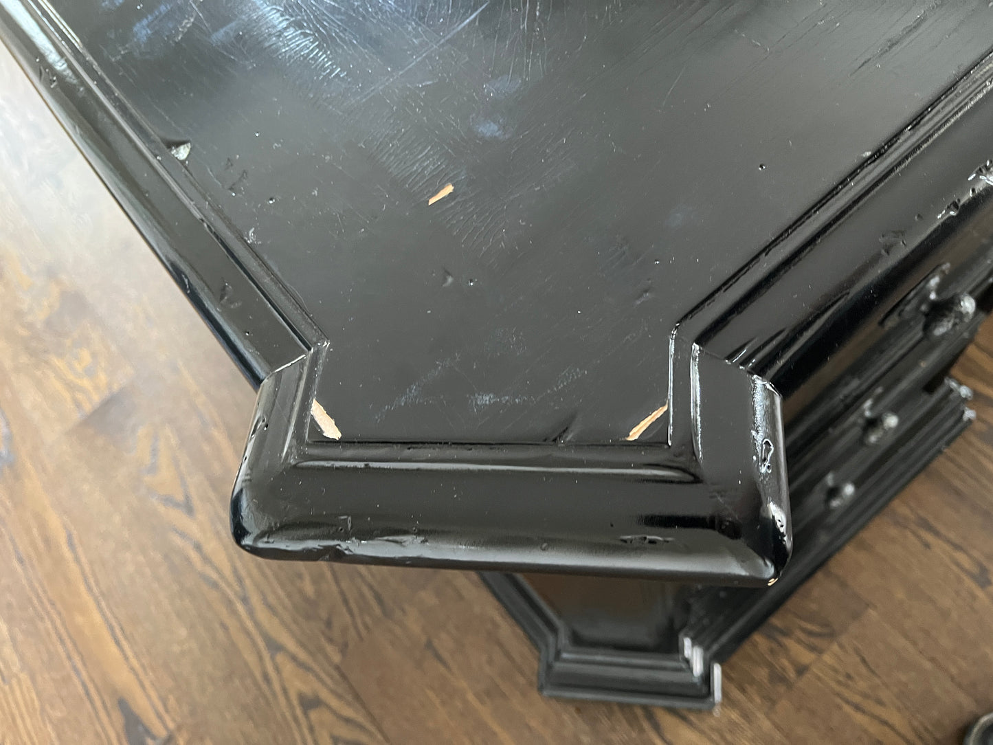 72x42 Reclaimed Artistica Executive Partner's Desk, Ebonized Black
