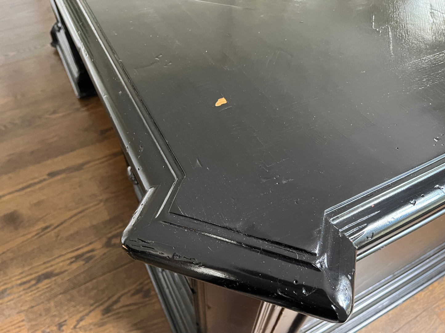 72x42 Reclaimed Artistica Executive Partner's Desk, Ebonized Black