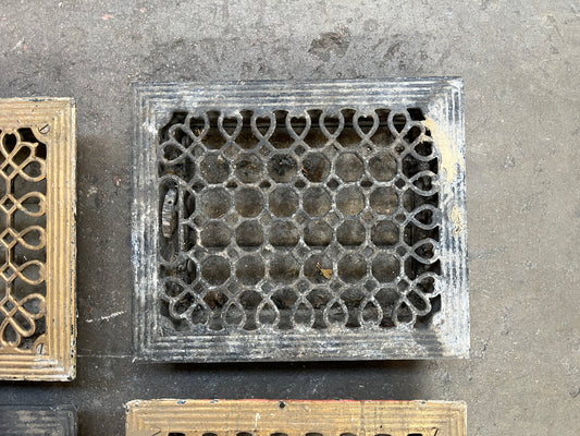 Cast Iron Floor Registers (2) – Geometric Pattern [#B427.10]