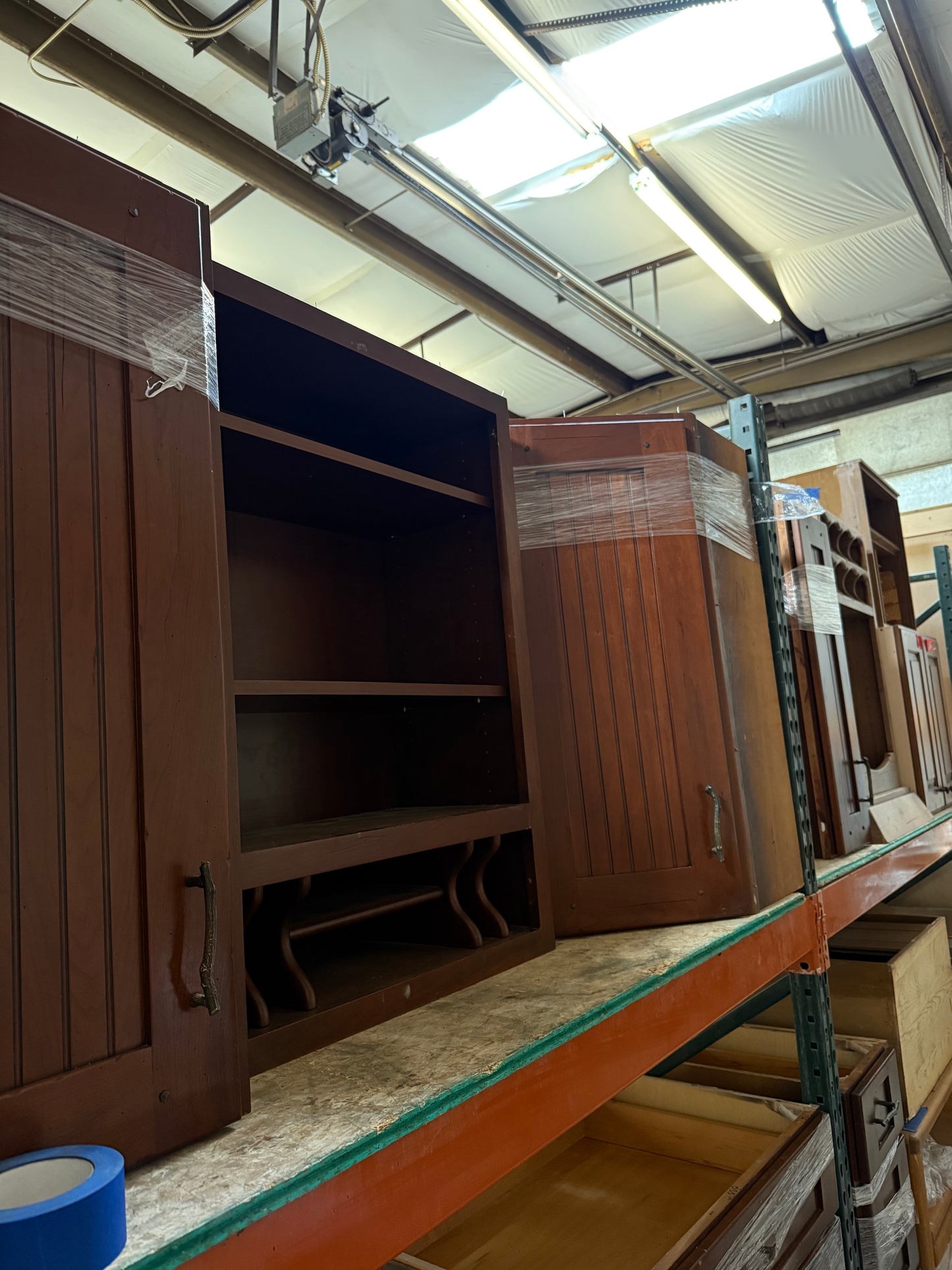 Custom Plywood Kitchen Cabinet Set with Decorative Hardware [#312.01]