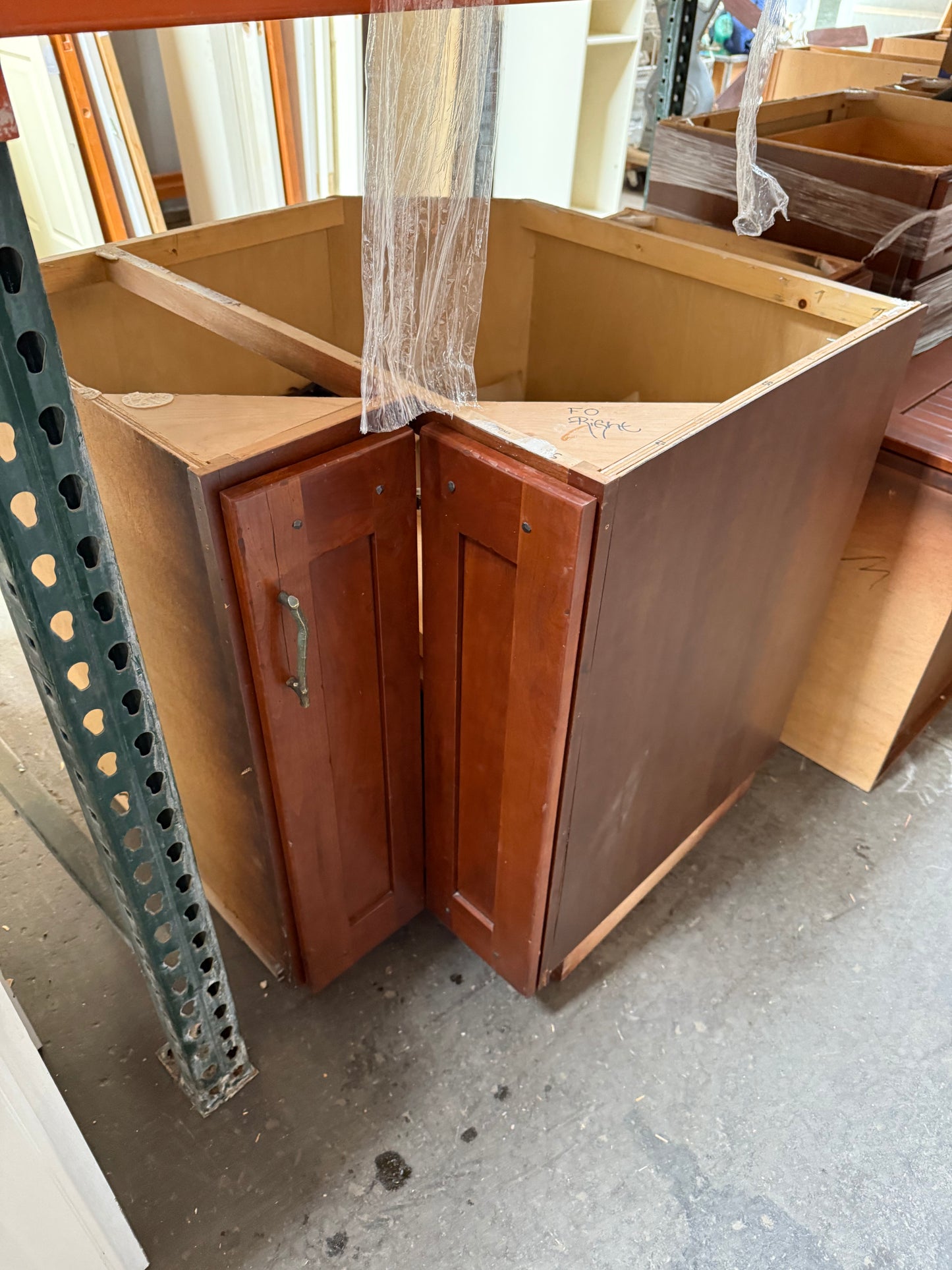 Custom Plywood Kitchen Cabinet Set with Decorative Hardware [#312.01]