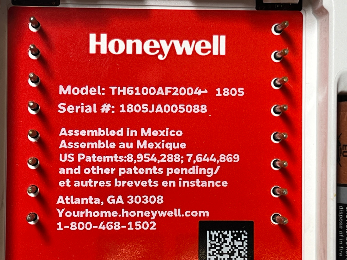 Honeywell ProSeries Programmable Thermostat, White [#SNCC.523.01]