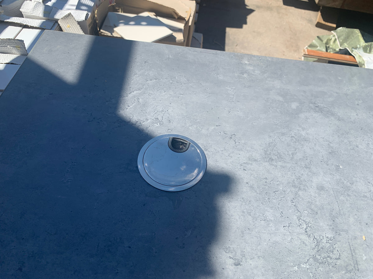 Reclaimed Executive Desk, Concrete Look Top ID #D926.05
