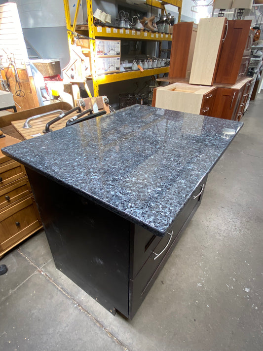 48x36 Granite Countertop Slab, Blue Pearl
