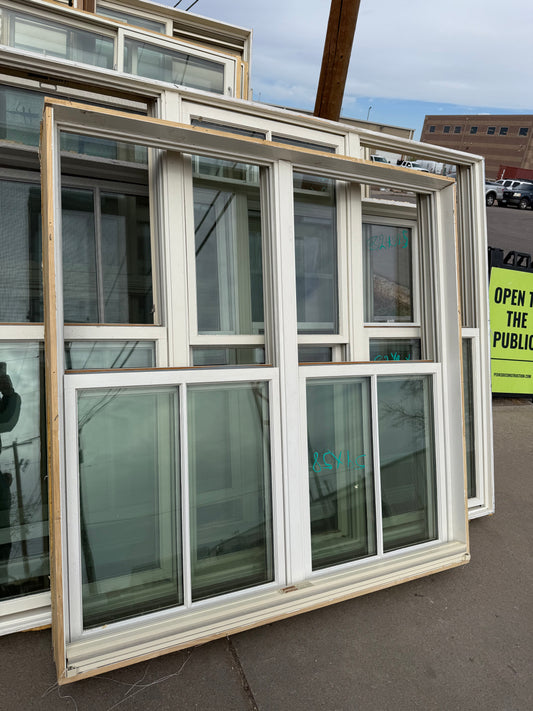 Vinyl Multi-Panel Window 59x58 w Sliding Sections [TNCC.407.02]