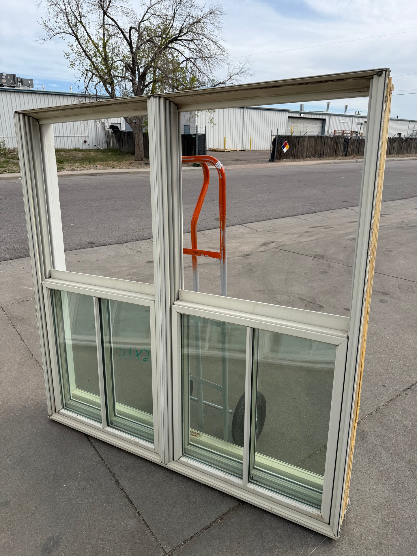 Vinyl Multi-Panel Window 59x58 w Sliding Sections [TNCC.407.02]