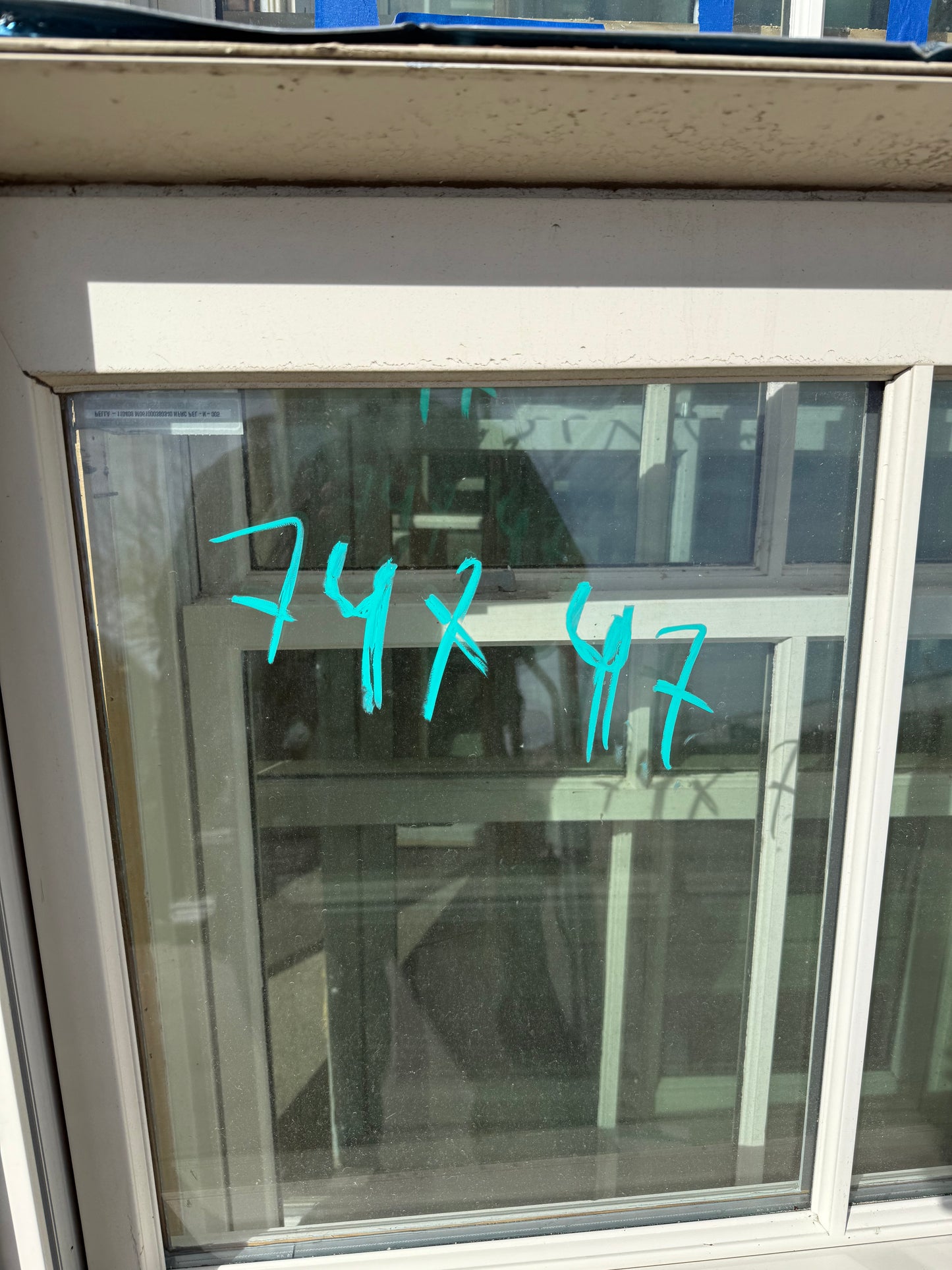 Vinyl Sliding Window 74x47 Grid Style [TNCC.407.07]