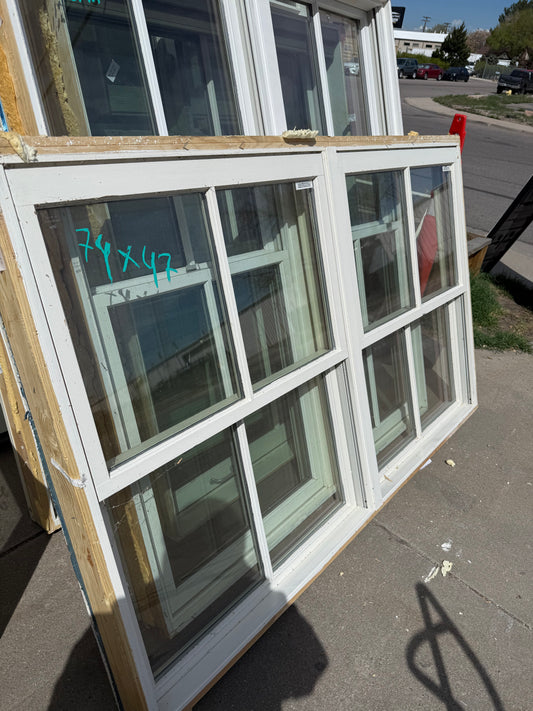 Vinyl Sliding Window 74x47 Grid Style [TNCC.407.09]