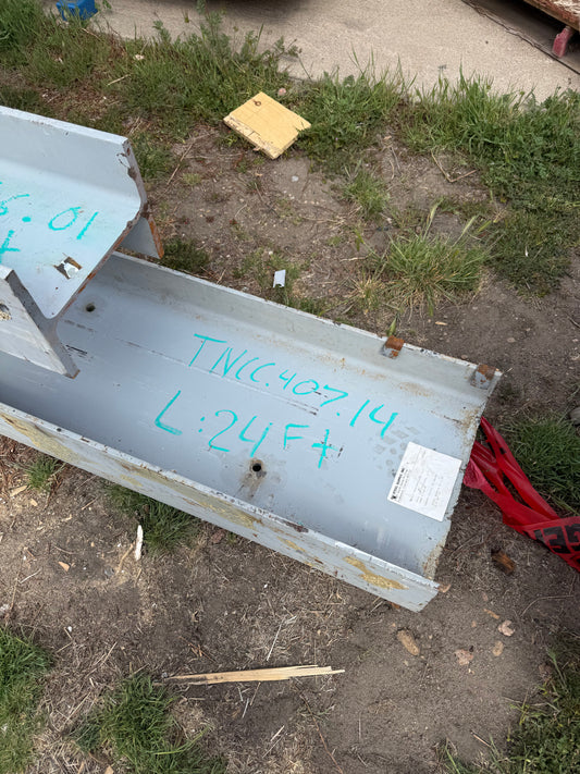 13 13/16" x 6 6/7" Steel H Beam, 24ft Length [#TNCC.407.14]
