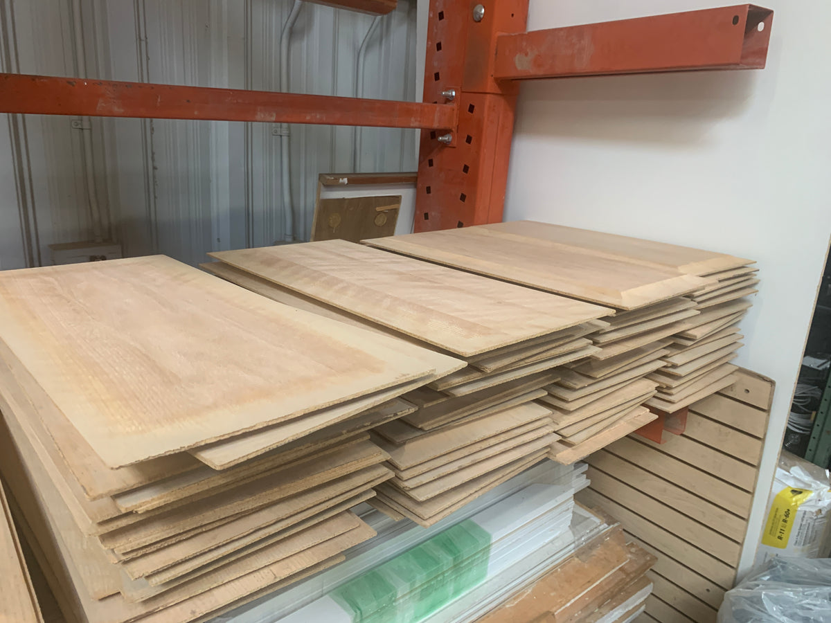 Reclaimed Red Oak Veneer Raised Panels, 1 Inch Thick, Various Sizes
