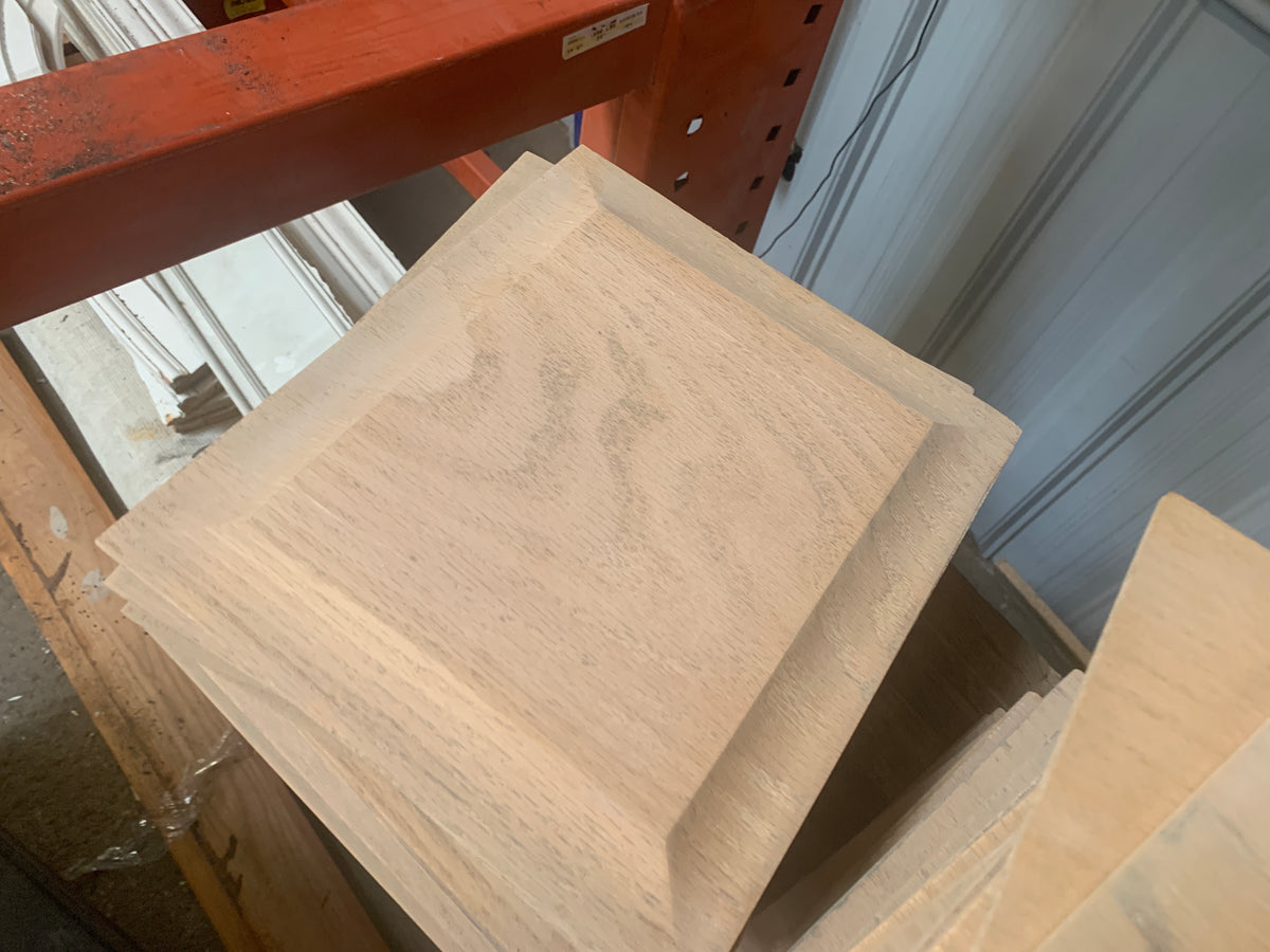 Reclaimed Red Oak Veneer Raised Panels, 1 Inch Thick, Various Sizes