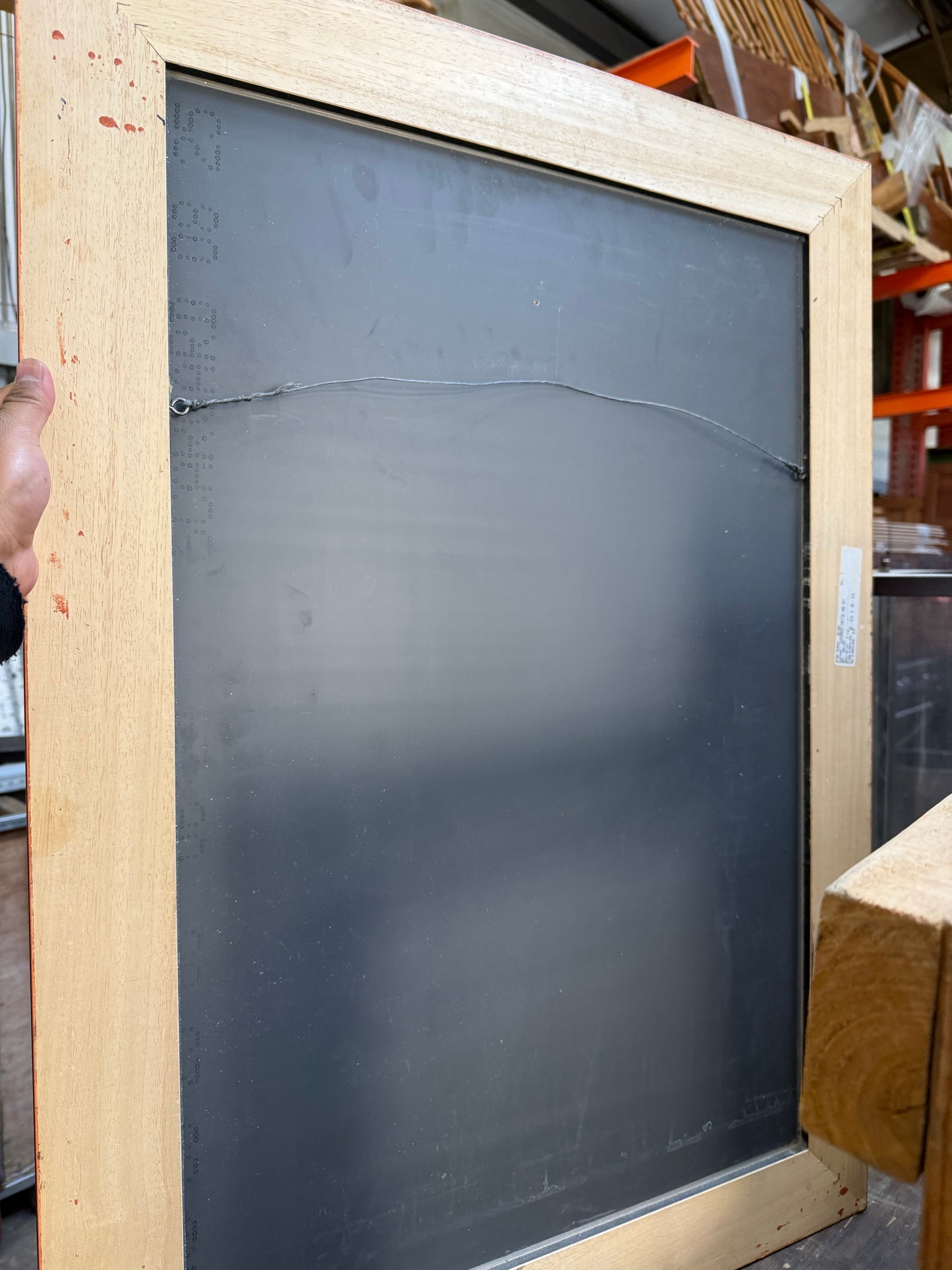 Framed Wall Mirror, Distressed Finish [#E416.04]