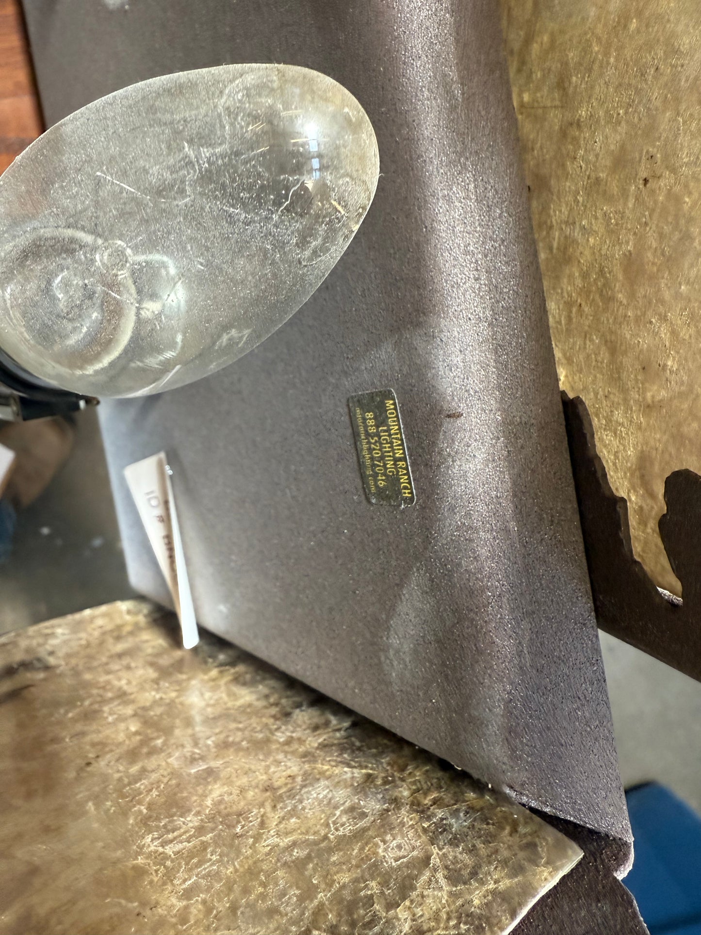 Mountain Ranch Rustic Vanity Light, Wildlife Scene [#E416.06]