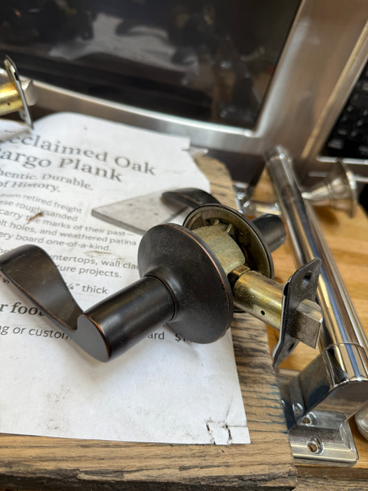 Passage Door Lever Sets, Oil Rubbed Bronze (Qty 4) [#E421.10]