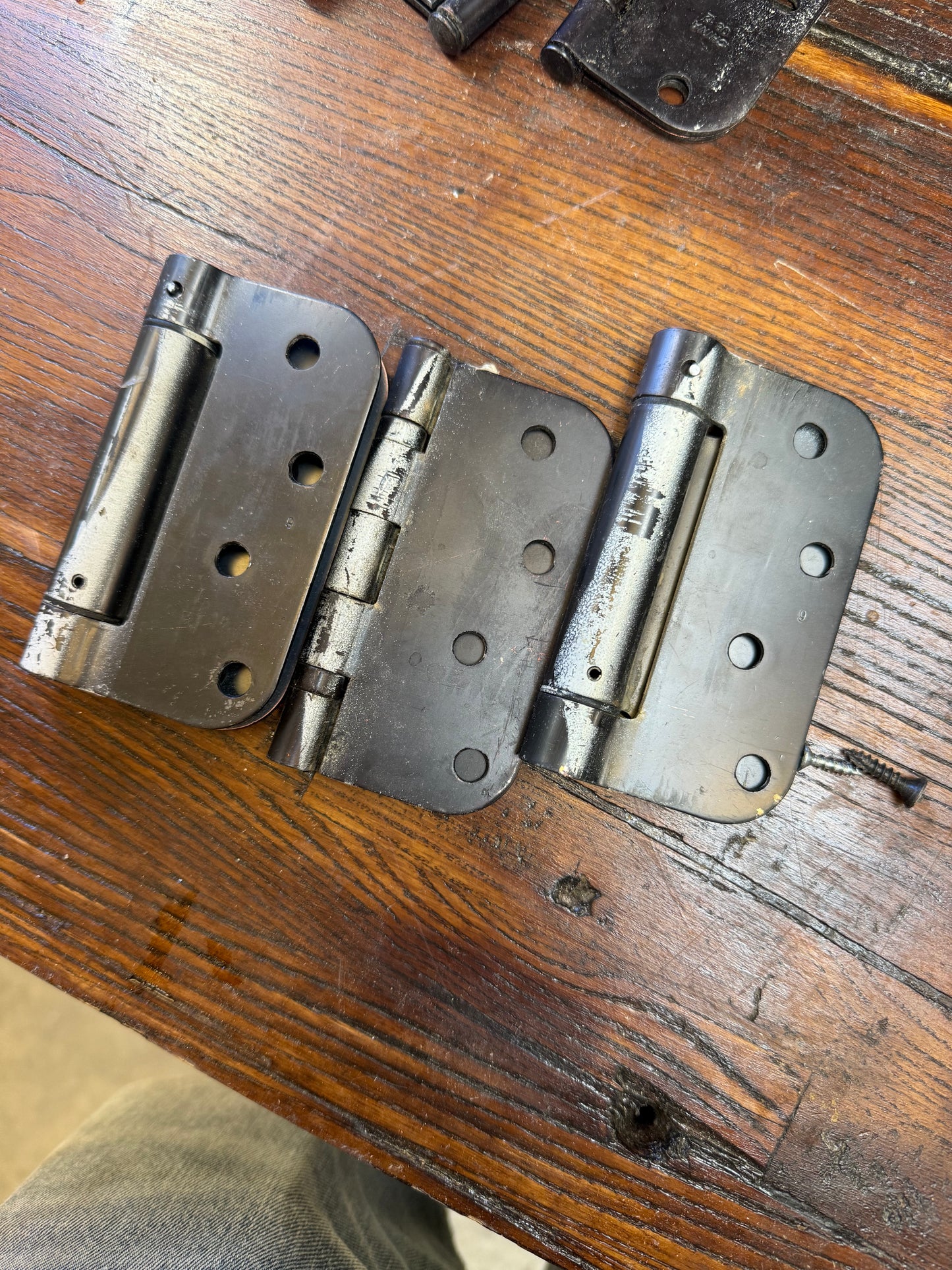 Black Self-Closing Hinges Set (3 Total) [#E421.13]