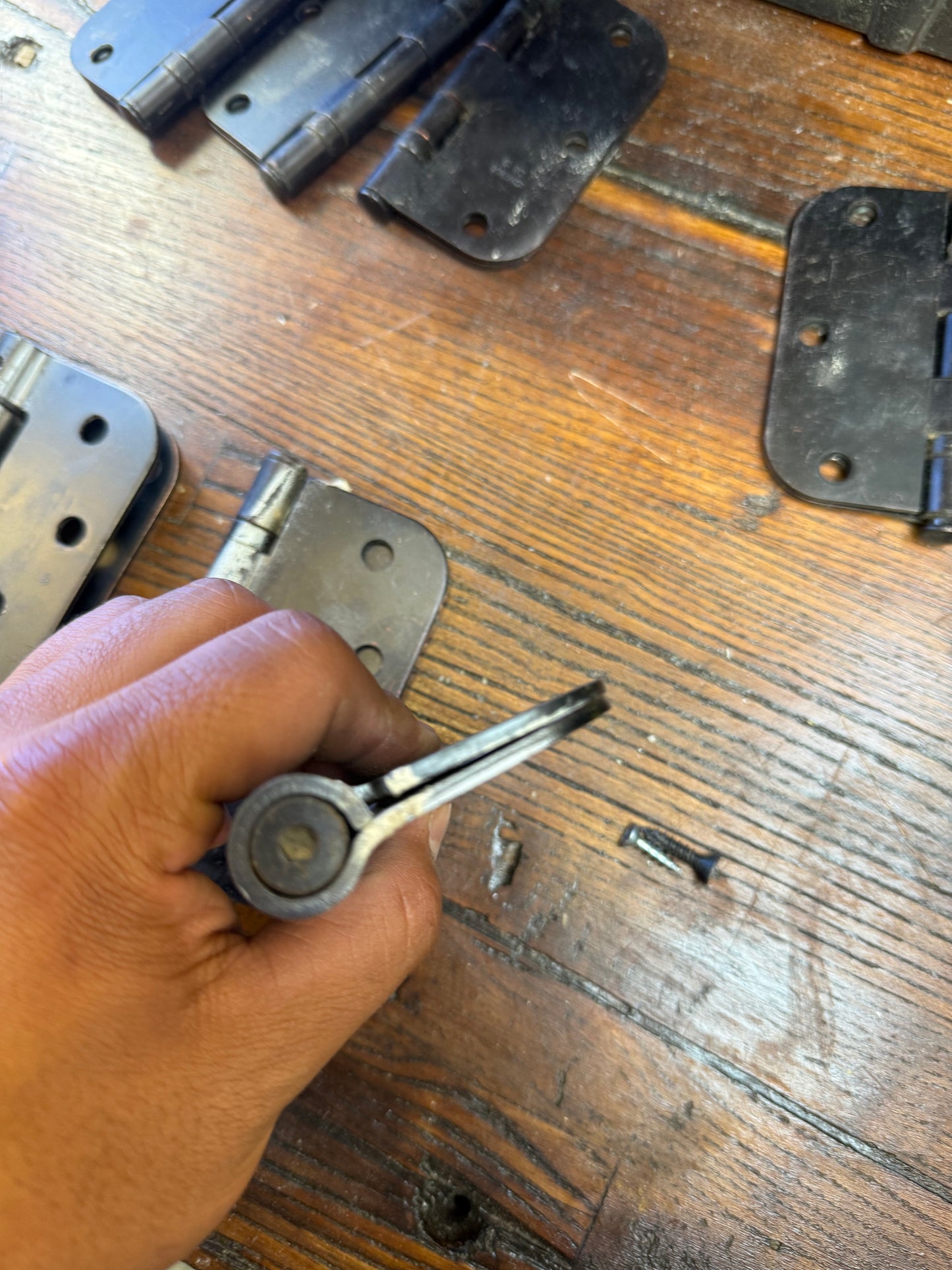 Black Self-Closing Hinges Set (3 Total) [#E421.13]