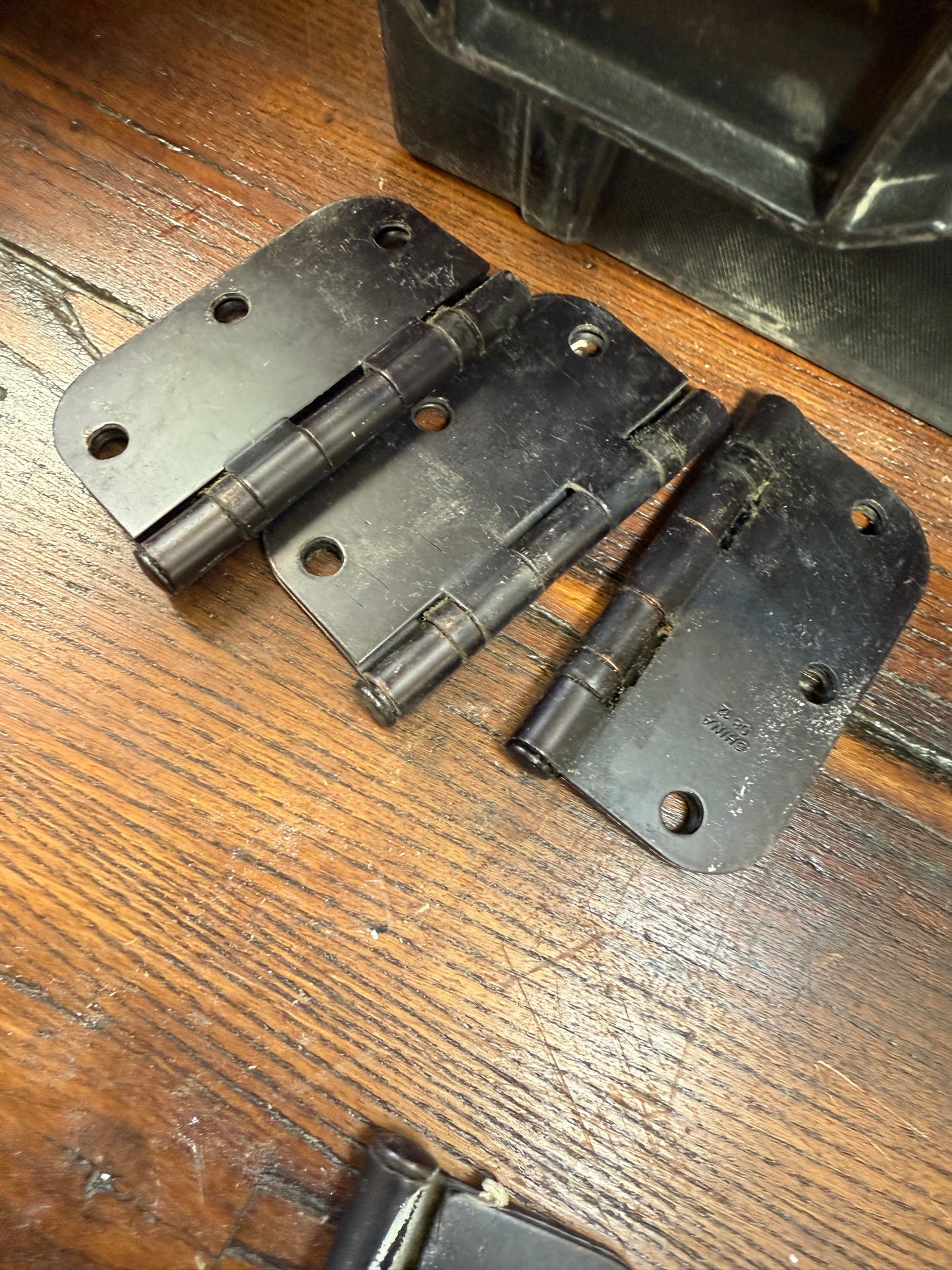 Black Residential Door Hinges (3) [#E421.14]