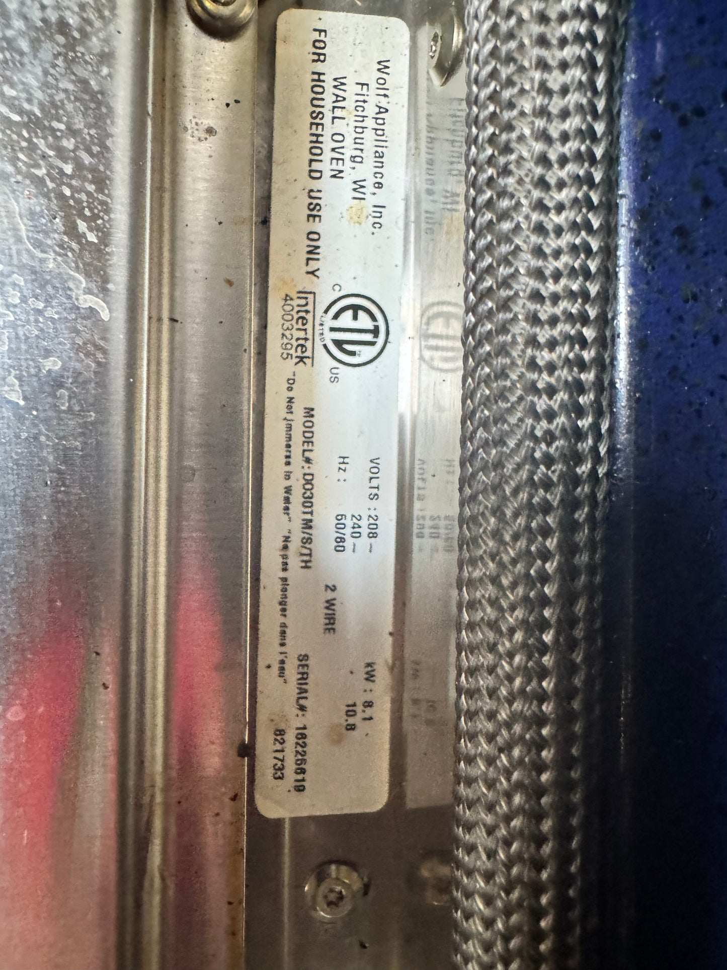 Wolf 30" Stainless Double Wall Oven [#N602.01]