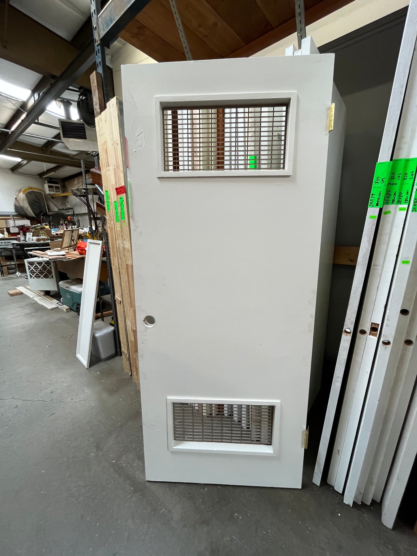 32x76 Hollow Core Interior Door with Dual Air Vents [809.04]