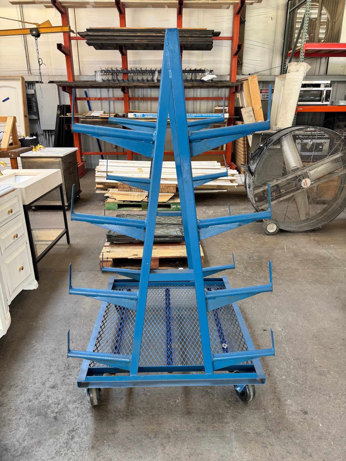 Heavy-Duty Mobile Cantilever Storage Rack