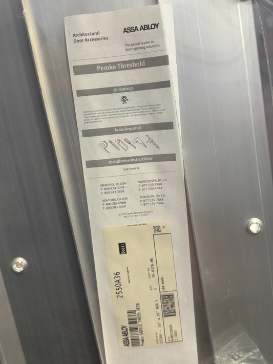 Extra Wide Commercial Aluminum Threshold