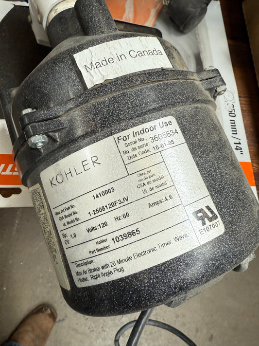 Kohler Devonshire Bath Air Blower Pump [#E506.06]
