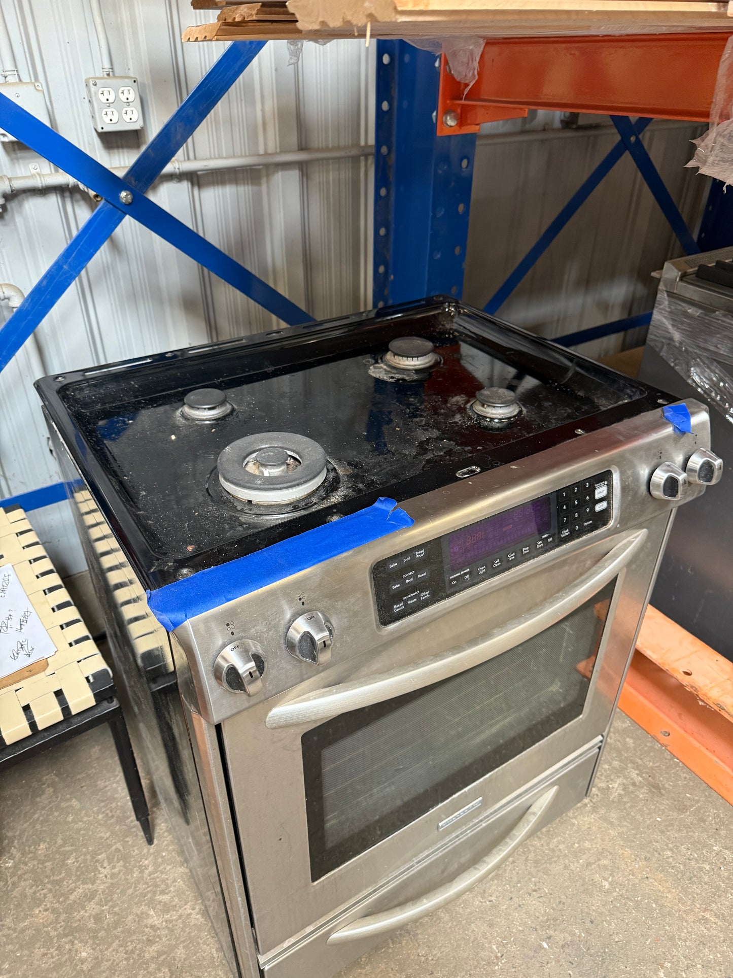 KitchenAid Gas Range w/ Warming Drawer [#E506.10]
