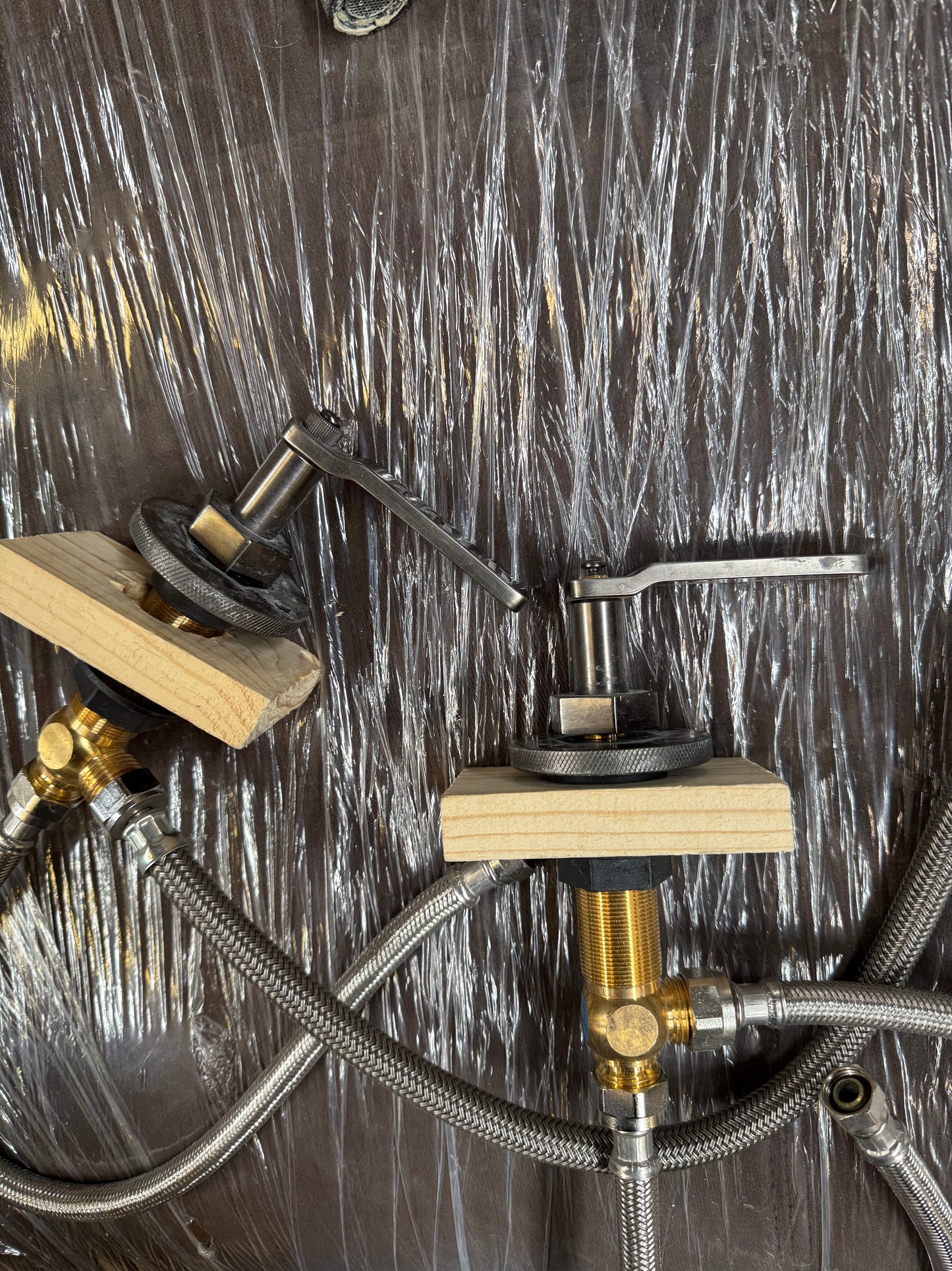 Industrial Style Hot/Cold Faucet Control Set [#E506.12]