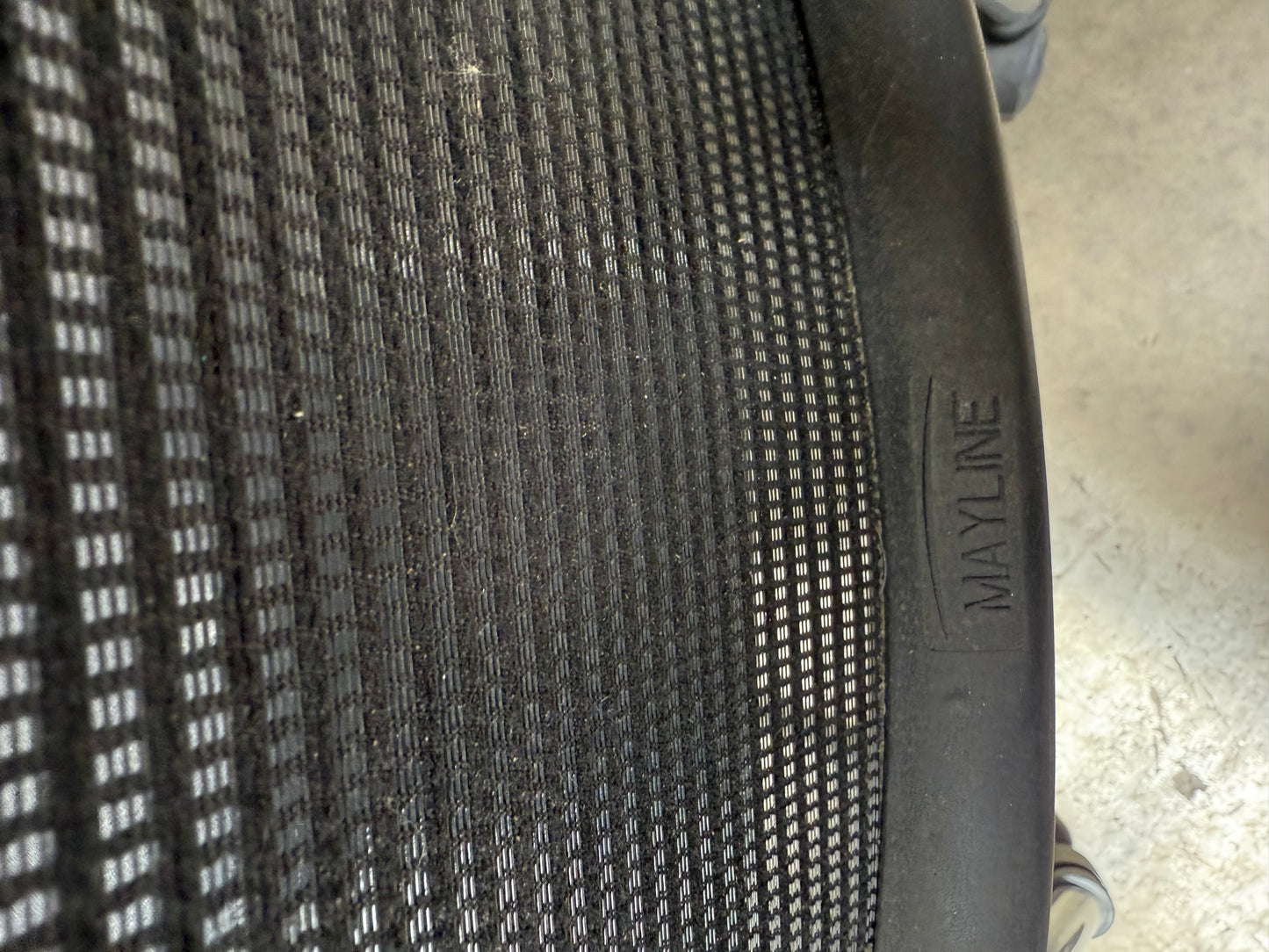 Mayline Mesh Back Guest Office Chair Black Chrome Legs [#E506.18]