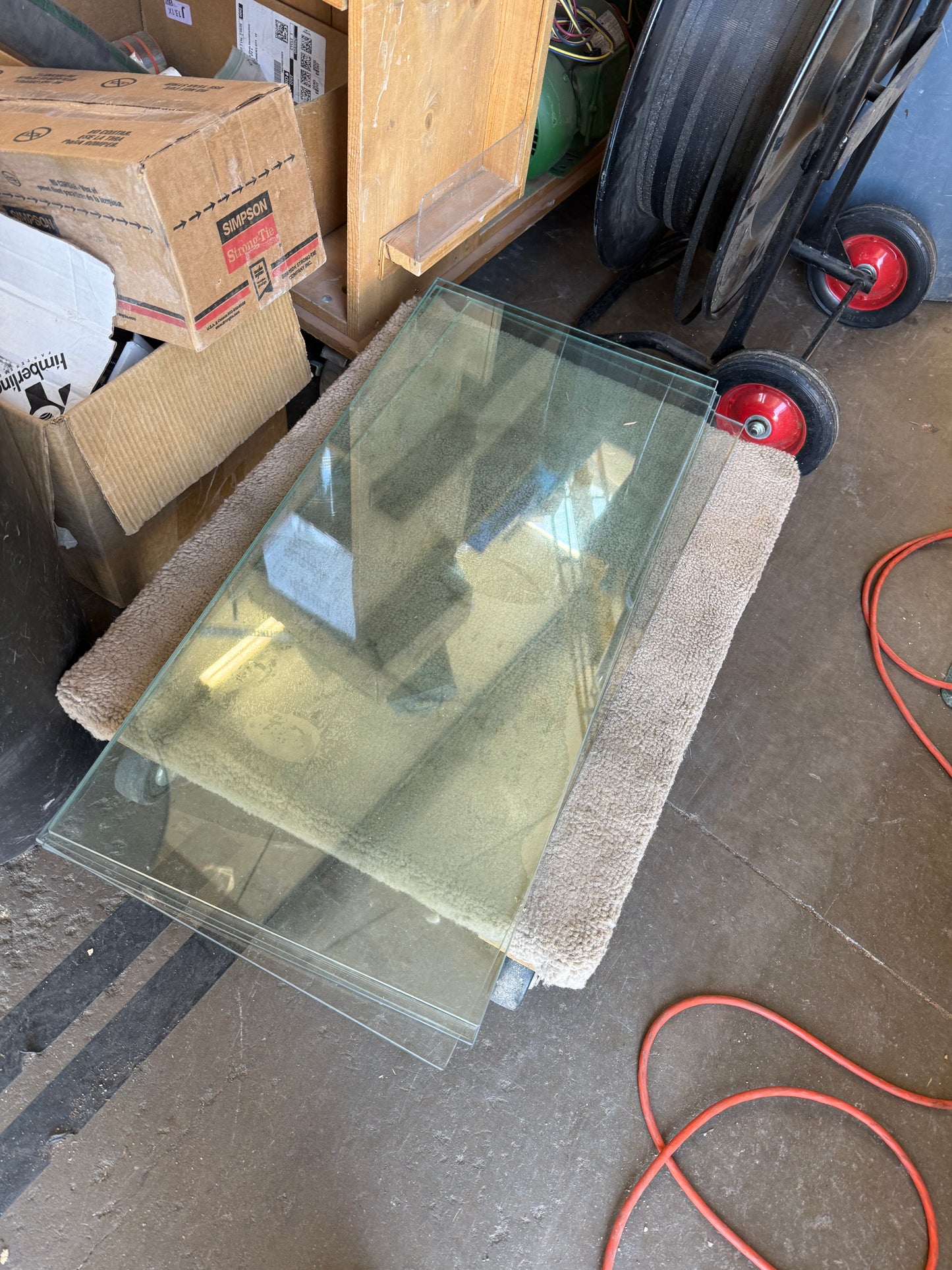 Glass Display Wall Cabinet, Oak Finish [#E508.04]