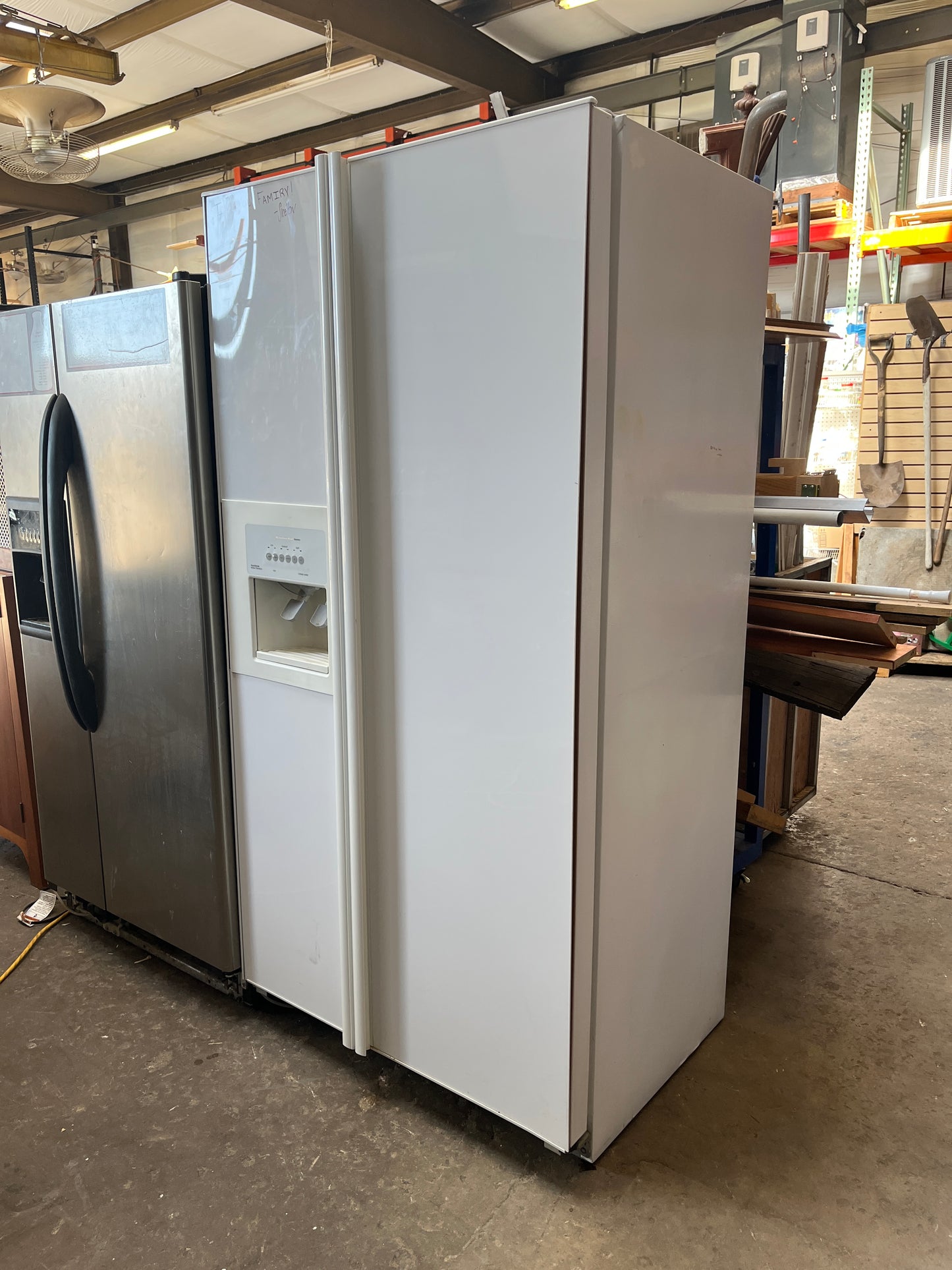 Reclaimed KitchenAid Side by Side Refrigerator, White