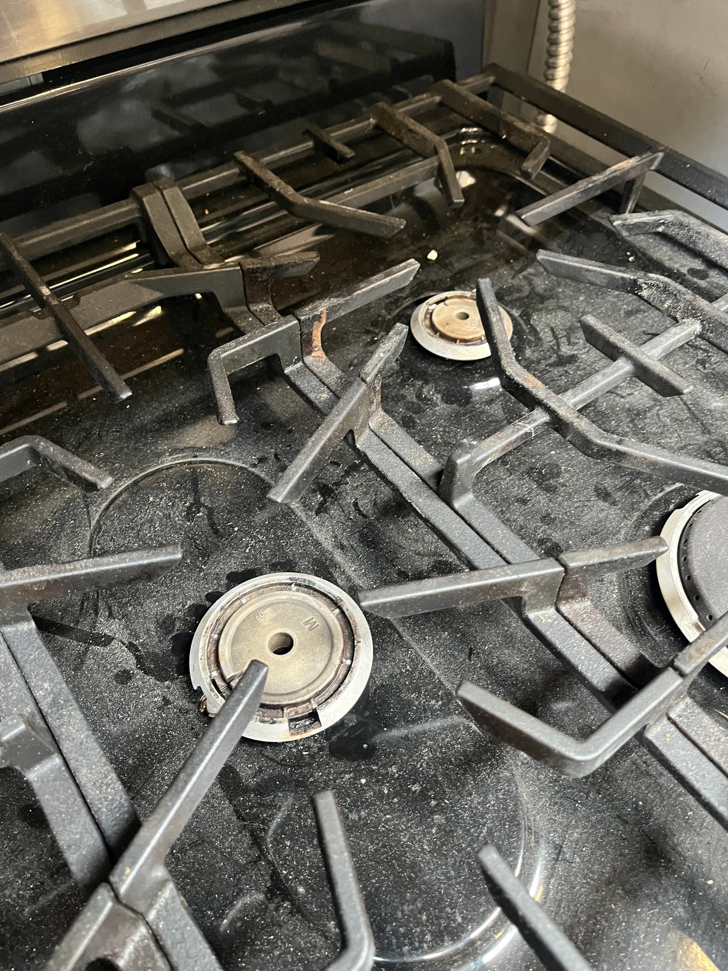 30in Reclaimed Frigidaire Gas Range, Black Stainless