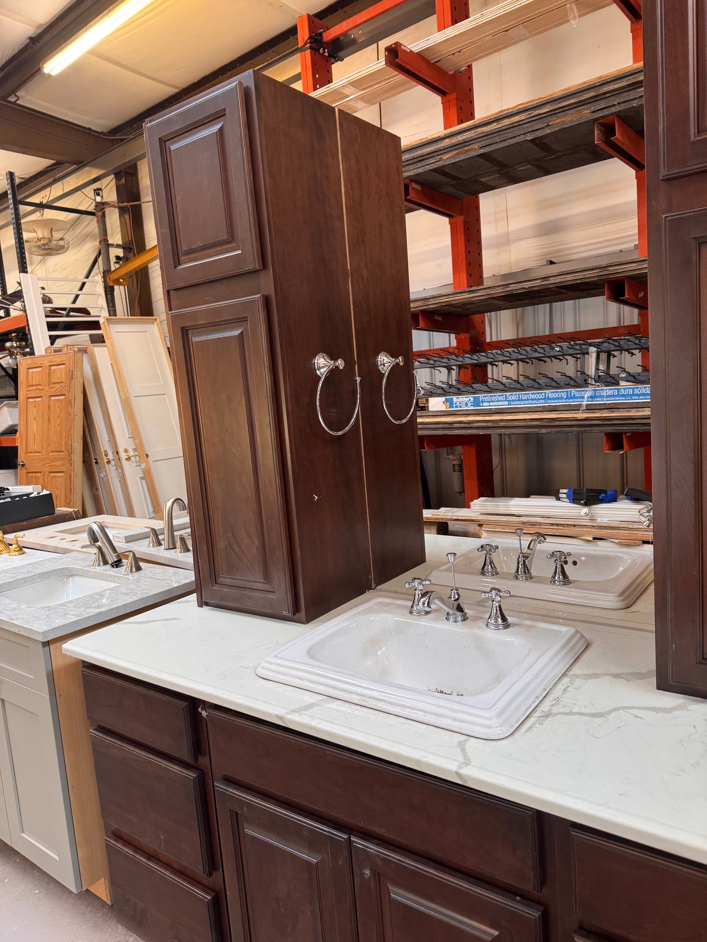 Reclaimed Single Bathroom Vanity Set, Espresso Finish