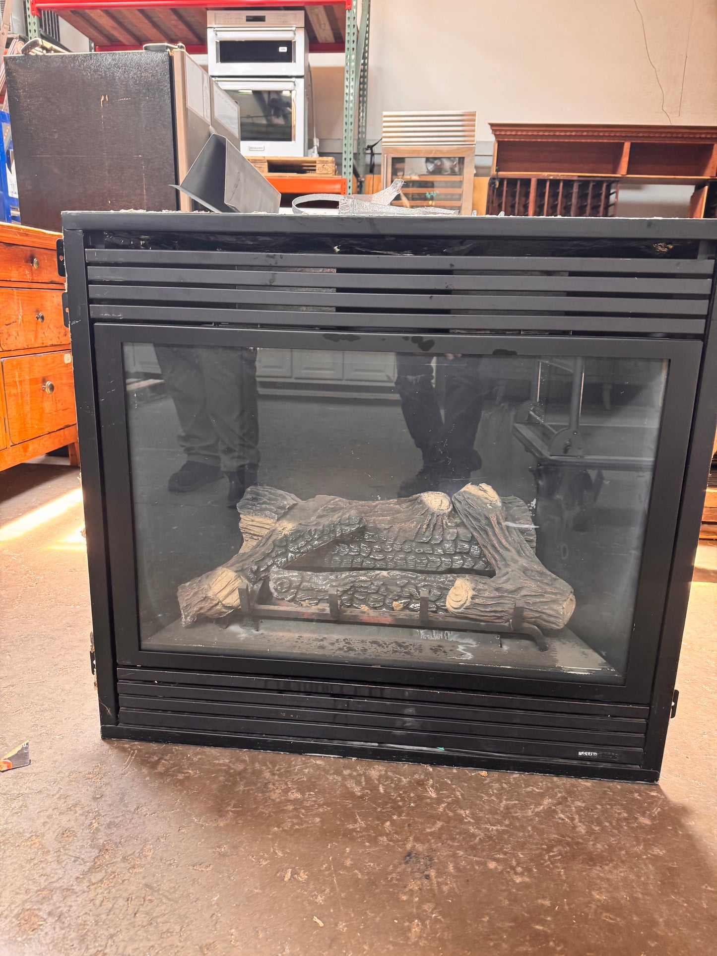 24x35 Superior Direct Vent Gas Fireplace, Millivolt Ignition
