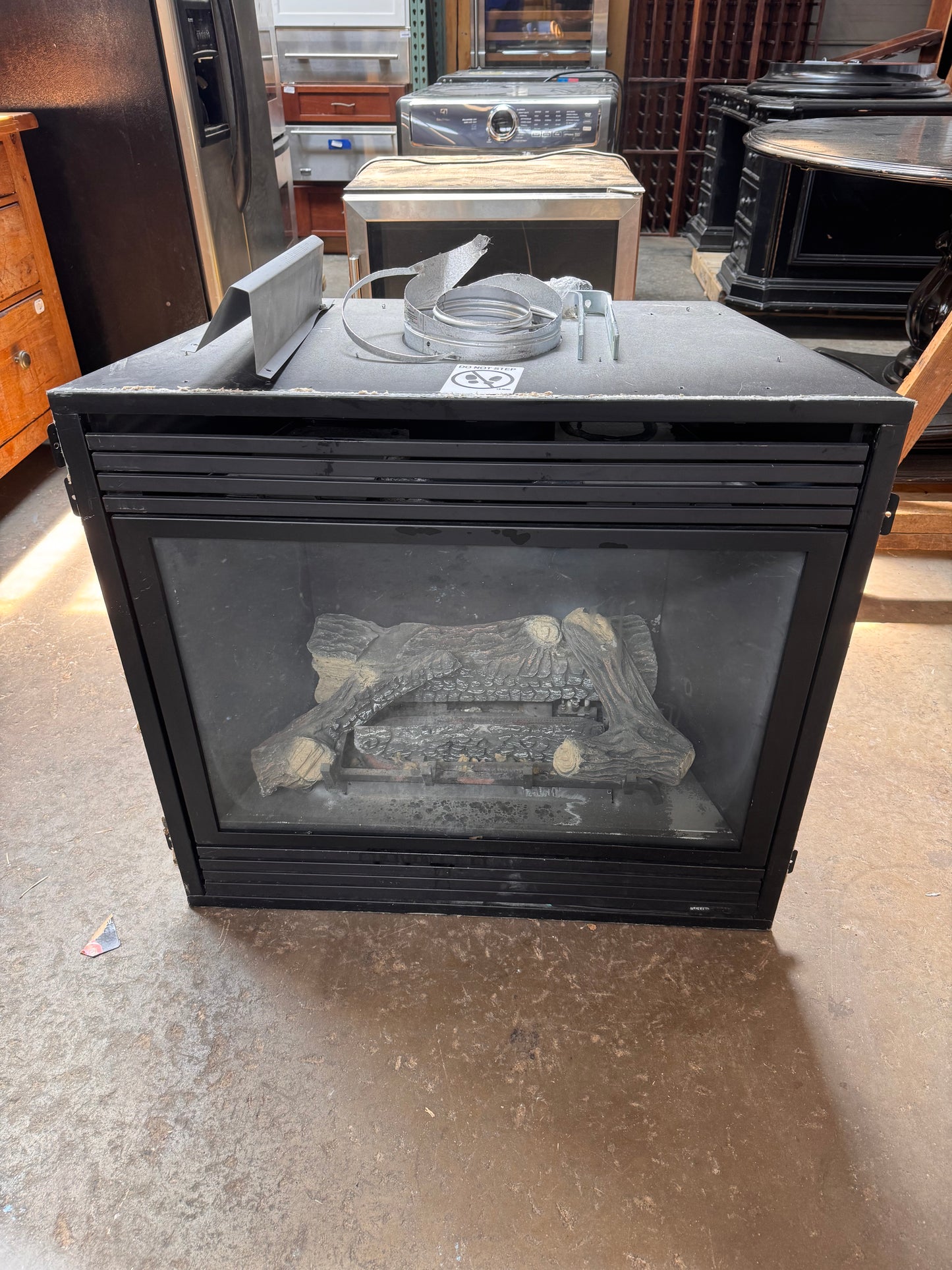 24x35 Superior Direct Vent Gas Fireplace, Millivolt Ignition