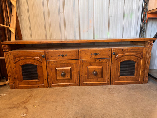 93in Entertainment Center, Wood Finish