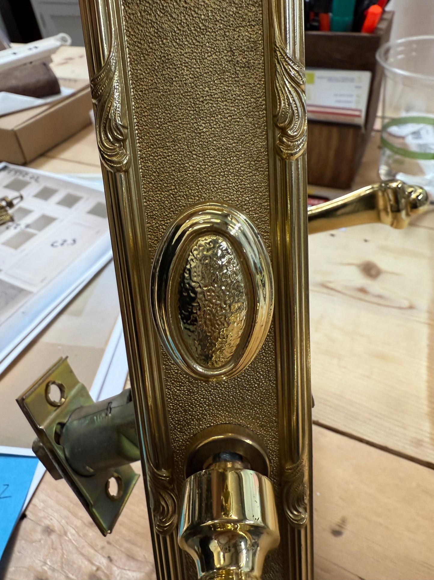 Baldwin Estate Privacy Lever Set, Polished Brass [#E519.02]