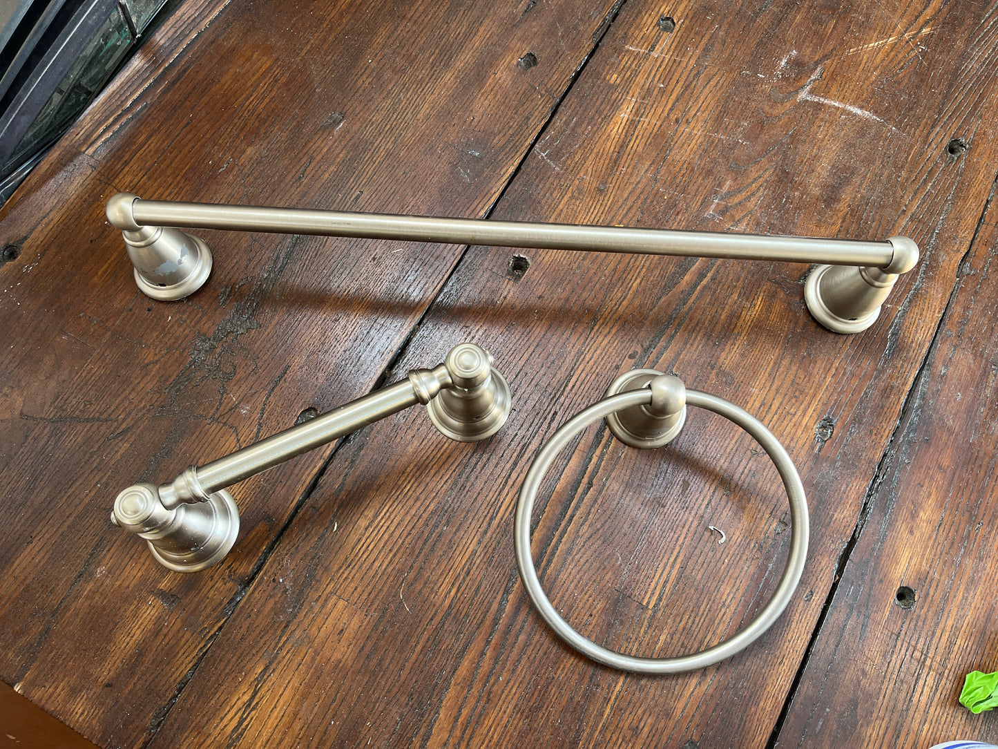 Reclaimed 3-Piece Bath Accessory Set, Brushed Nickel