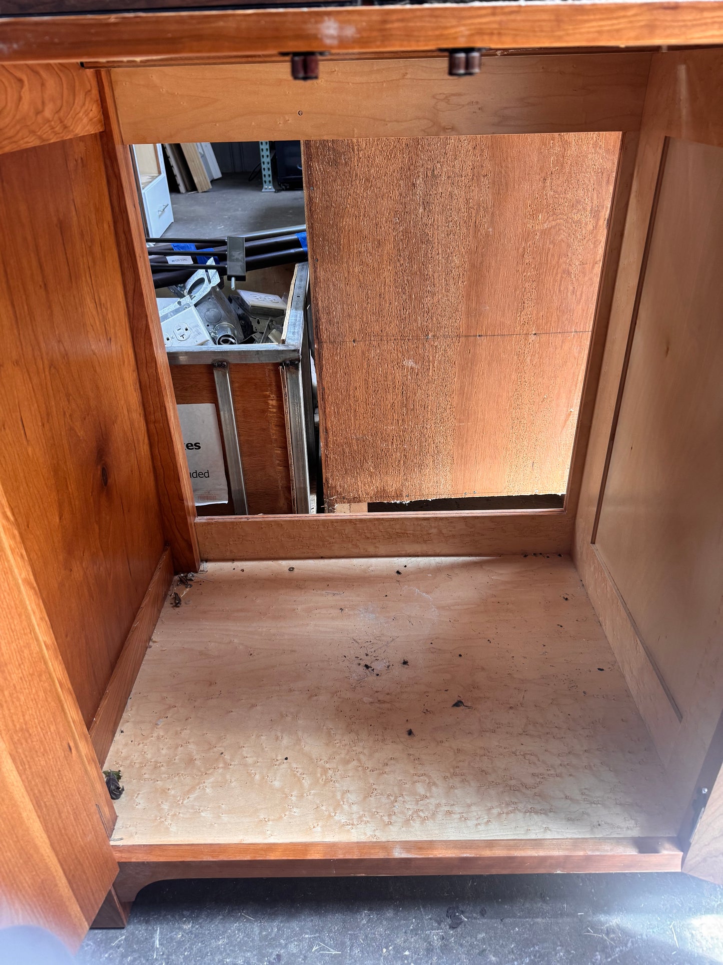 73.5in Solid Wood Double Vanity Base, Medium Stain Finish