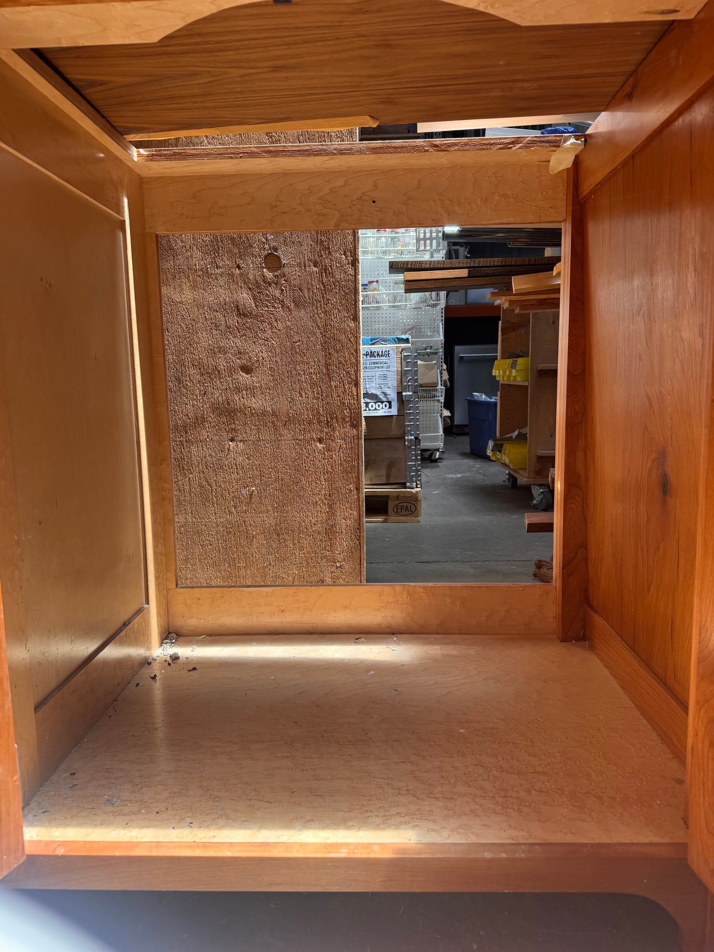 73.5in Solid Wood Double Vanity Base, Medium Stain Finish