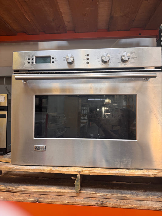 30in Reclaimed GE Monogram Single Wall Oven, Stainless Steel