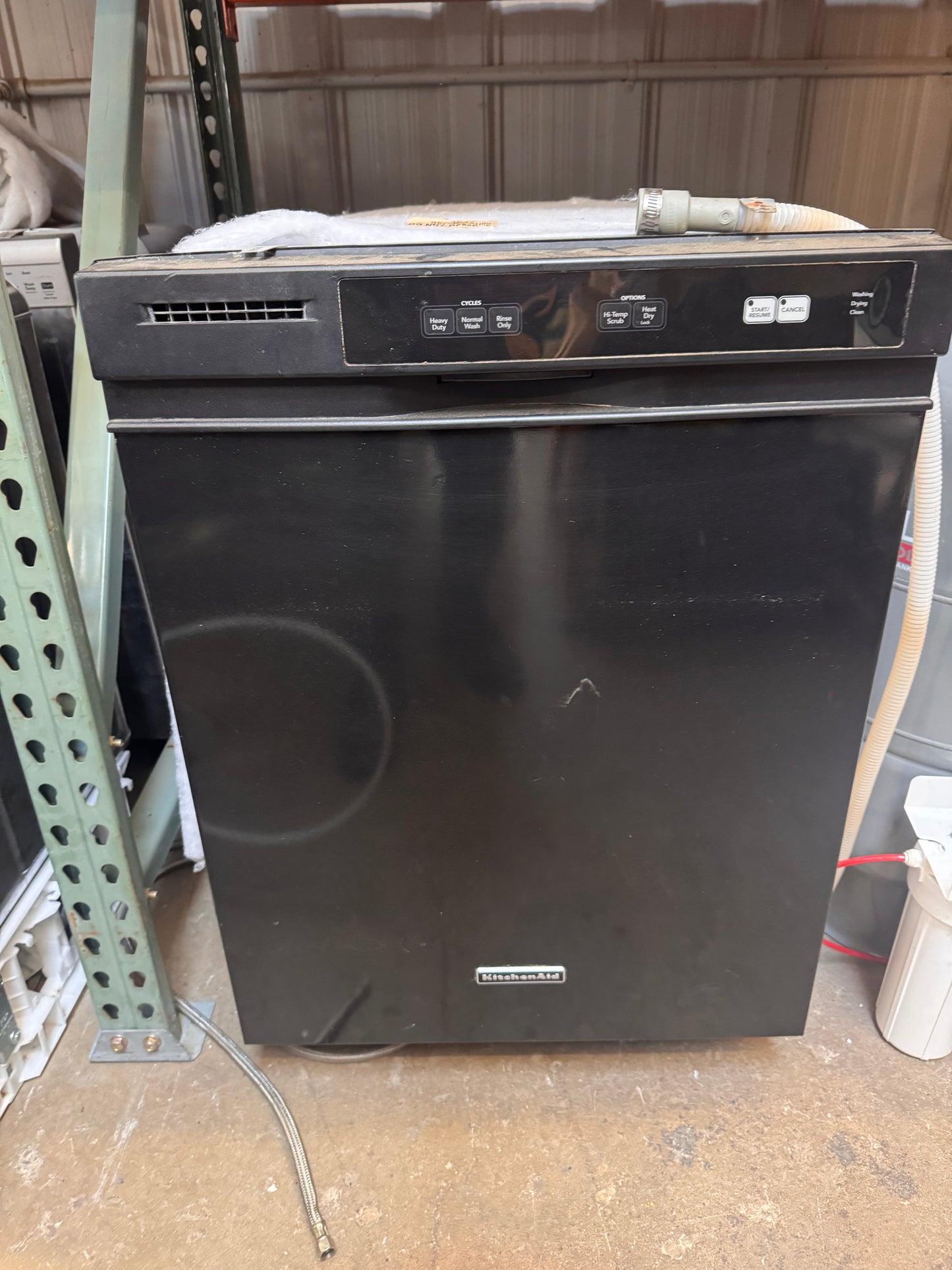 24in Reclaimed KitchenAid Dishwasher, Black